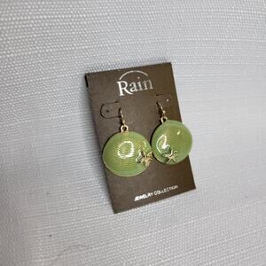 Rain Green Pendant Starfish Hood Earrings, NWT